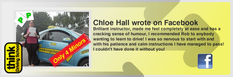 chloe hall left this awesome review of think drivng school and robert evamy adi
