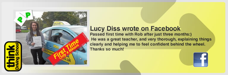 lucy diss left this awesome review of think drivng school and robert evamy adi