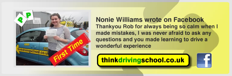 Nonie Williams with ian weir from alton driving school
