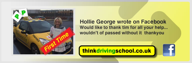 Hollie George passed with Tim Price-Bowen from alton driving school