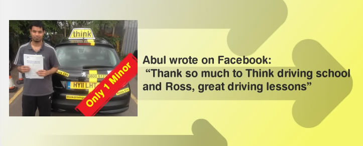 driving lessons Woking and Guildford Ross Dunton think driving school