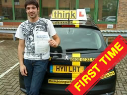 Happy learner that passed in 2012 with think drivng school