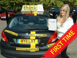 Happy learner that passed in 2012 with think drivng school