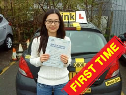 Happy learner that passed in 2012 with think drivng school