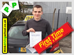 passed with think driving school trailer lessons