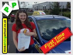 passed with think driving school lessons