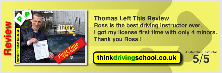 Left this review after he passed with Stuart Webb driving instructor in Farnham