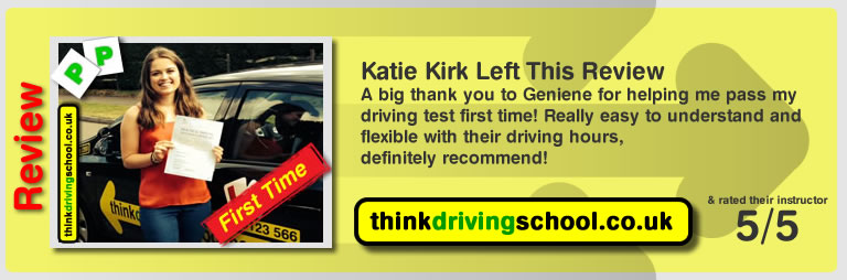 Katir Kirk passed with Geniene Lombardifrom guildford driving school