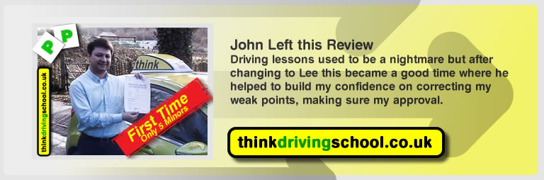 john left this awsomome review of lee fareham driving instructor 