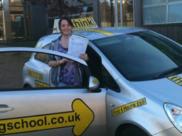 lucy rowlands castle  happy with think driving school