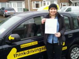 nicola passed today after driving lessons with rebecca gaywod adi