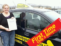 paula from alton passed with think drivnig school