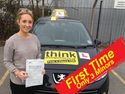 jennifer from guildford passed after switching drivng instructors to think driving school