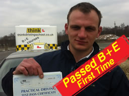 Sarah from Newbury passed B+E Trailer Lessons, Hampshire, Surrey, High Wycombe