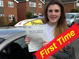 grace from frimley passed with drivng instructor adam iliffe