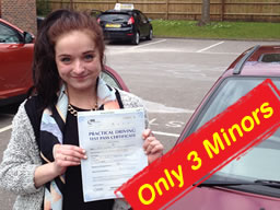 meg from winchester passed with driving instructor clare ratcliff
