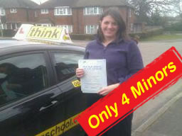 natalie from bagshot passed after drivng lessons with think driving school