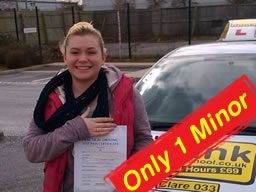 sian passed after driving lessons with tim price-bown from frimley