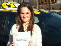 sian passed after driving lessons with tim price-bown from frimley