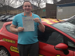 sean from farnborough passed with driving instructor stuart webb