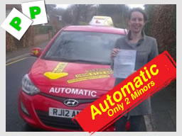 caroline from guildford passed her automatic driving test with allen stanley