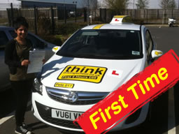 claire from headley passed today with rebecca gaywood at think driving school