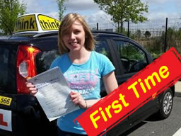 Hannah Ferrabee passed with rebecca gaywood at think driving school