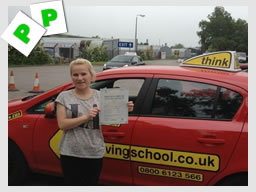donna passed after driving lessons in alton with ian weir