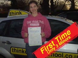 rebecca passed after drivng lessons in farnborough with martin hurley ADI
