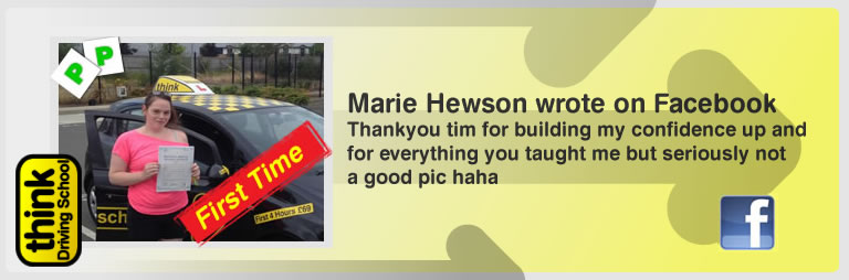 marie hewson left this awesome review of think drivng school and jamie johnson