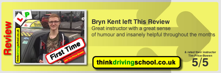 Passed with think driving school in February 2017 and left this review