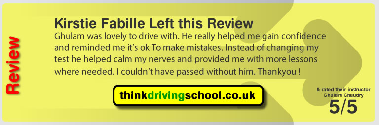 Suerly Sammarco passed with Ghulam at hink driving school and left this awesome review 