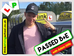 Passed with think driving school in August 2017 B+E Trailer lessons 