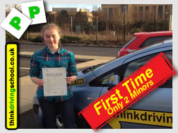 chloe from bracknell passed with think driving school