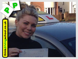 chloe from bracknell passed with think driving school