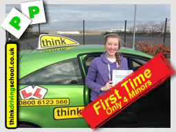 Becca from Bordon passed with drivnig instructor from alton ian weir ADI