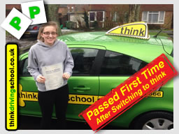 Mel from Alton passed with drivnig instructor from alton ian weir ADI