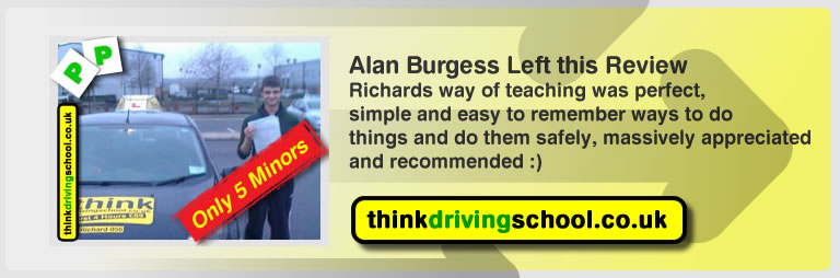 alan burgess passed with richard young from bordon driving school
