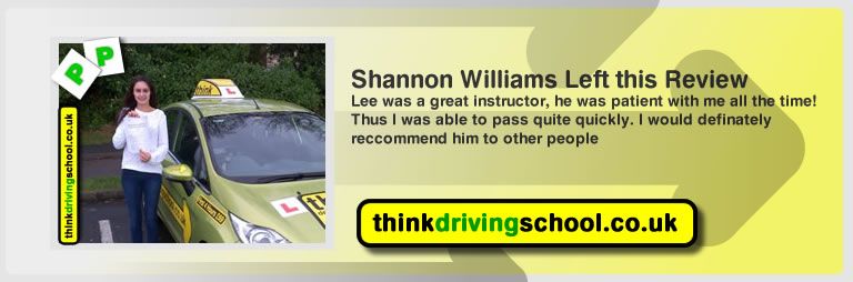 shannon williams from fareham left this review of driving instructor in fareham lee patterson