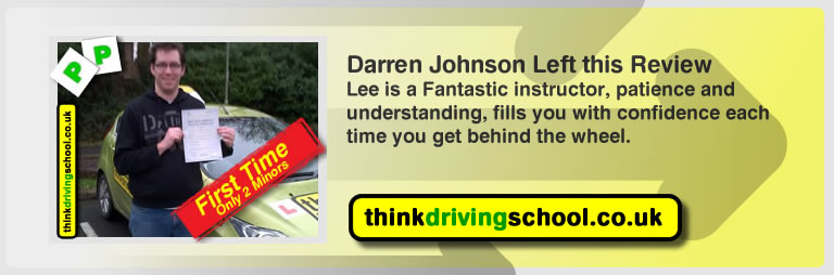 darren johnson from fareham left this review of driving instructor in fareham lee patterson