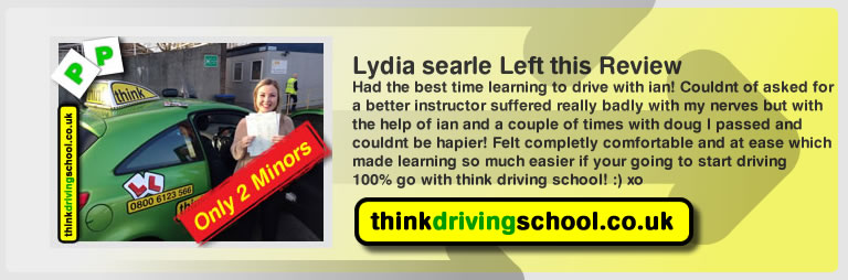 joe booley passed with driving instructor ian weir and lef this awesome review of think driving school 