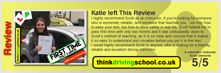 Paul Passed B+E  with driving instructor Scott Clements from Waterlooville, Havant