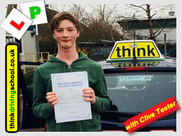 driving lessons Guildford Clive Tester think driving school March 2018