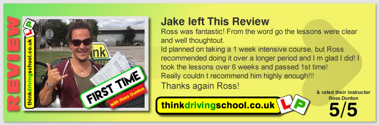 Passed with think driving school in August 2018 and left this 5 star review