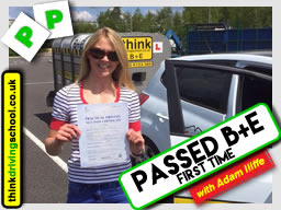 Passed with think driving school in May 2015 B+E Trailer lessons 