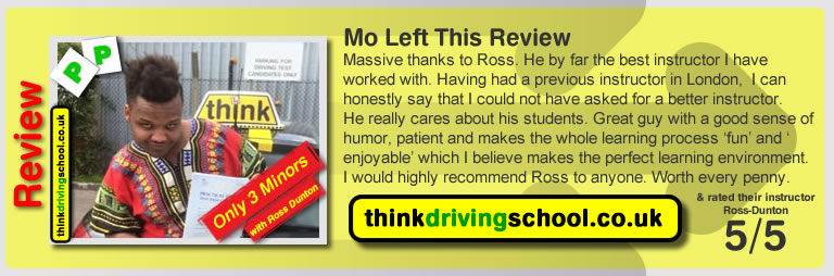 Mo passed with ross dunton from guildford driving school after doing an intensive driving course