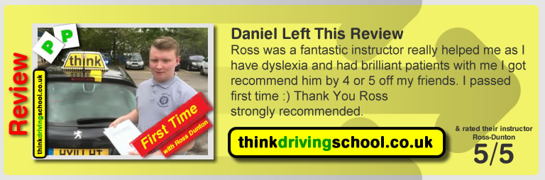 Passed with think driving school in May 2015