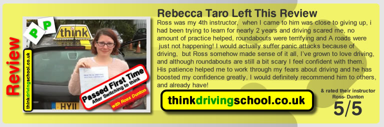 Passed with think driving school in November 2015