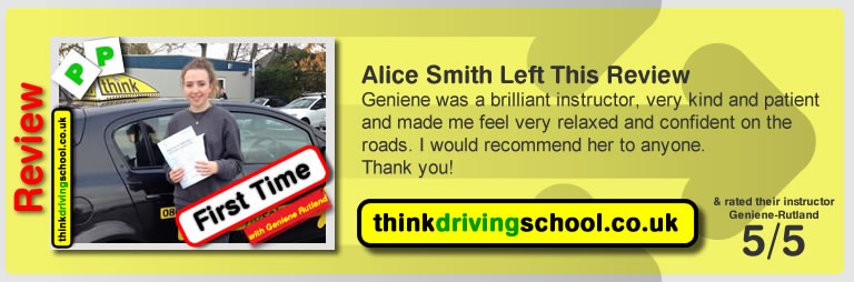 Chris Oram left this review: I can't thank Tony and Geniene enough for being fantastic driving instructors. They made me feel very comfortable and relaxed and made the whole experience of learning to drive very enjoyable. I would highly recommend them.