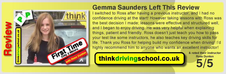 Passed with think driving school in April 2016